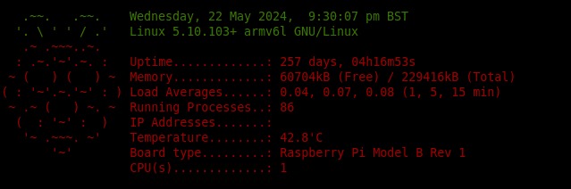 RPi MOTD